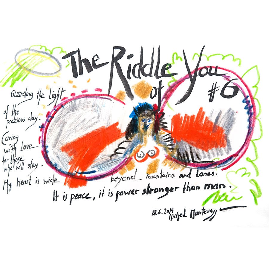 The Riddle Of You #6 - drawing by Michel Montecrossa